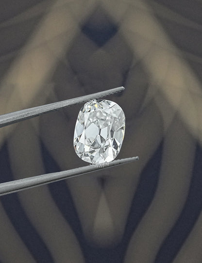 3.04 Carat Old Mine Cushion Lab Diamond Lab Grown Diamond