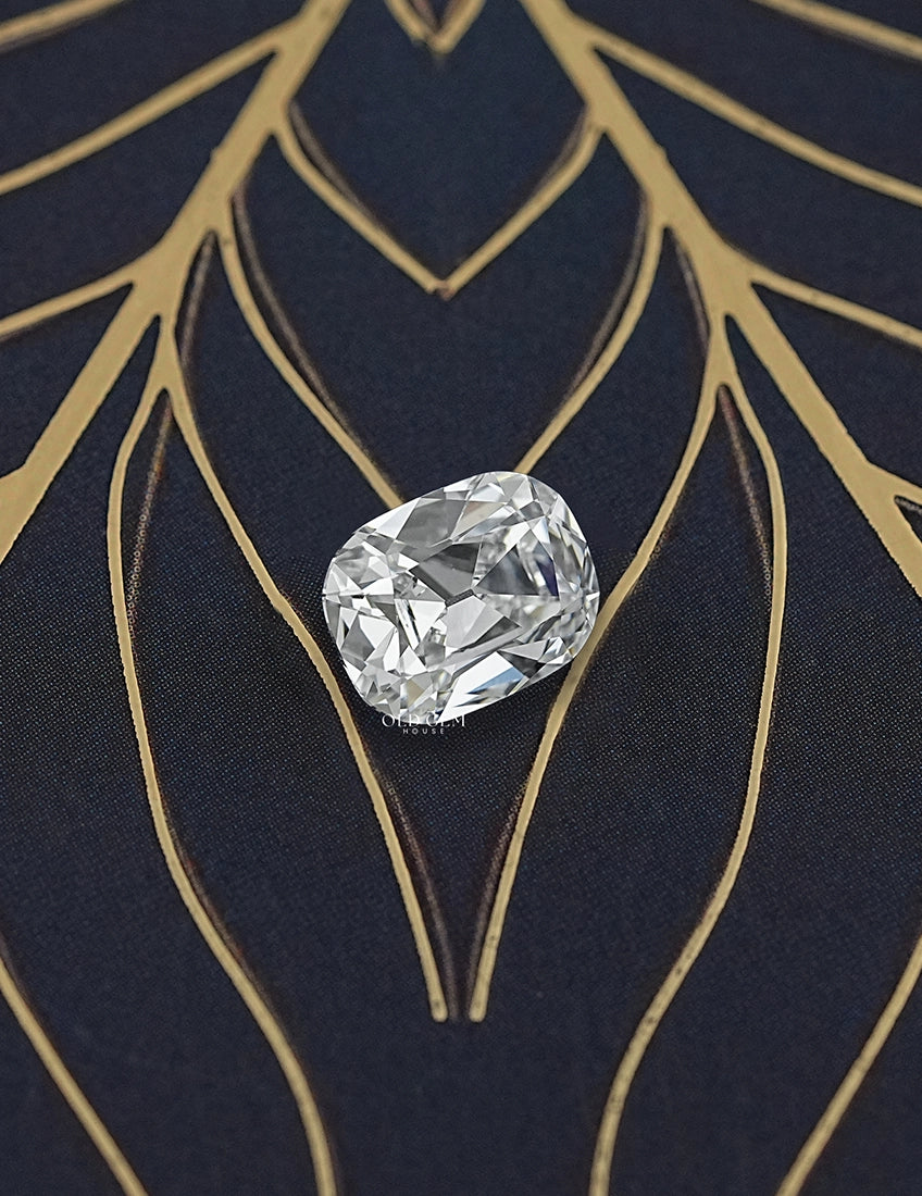 4.01 Carat Old Mine Cushion-Cut Lab Diamond Lab Grown Diamond