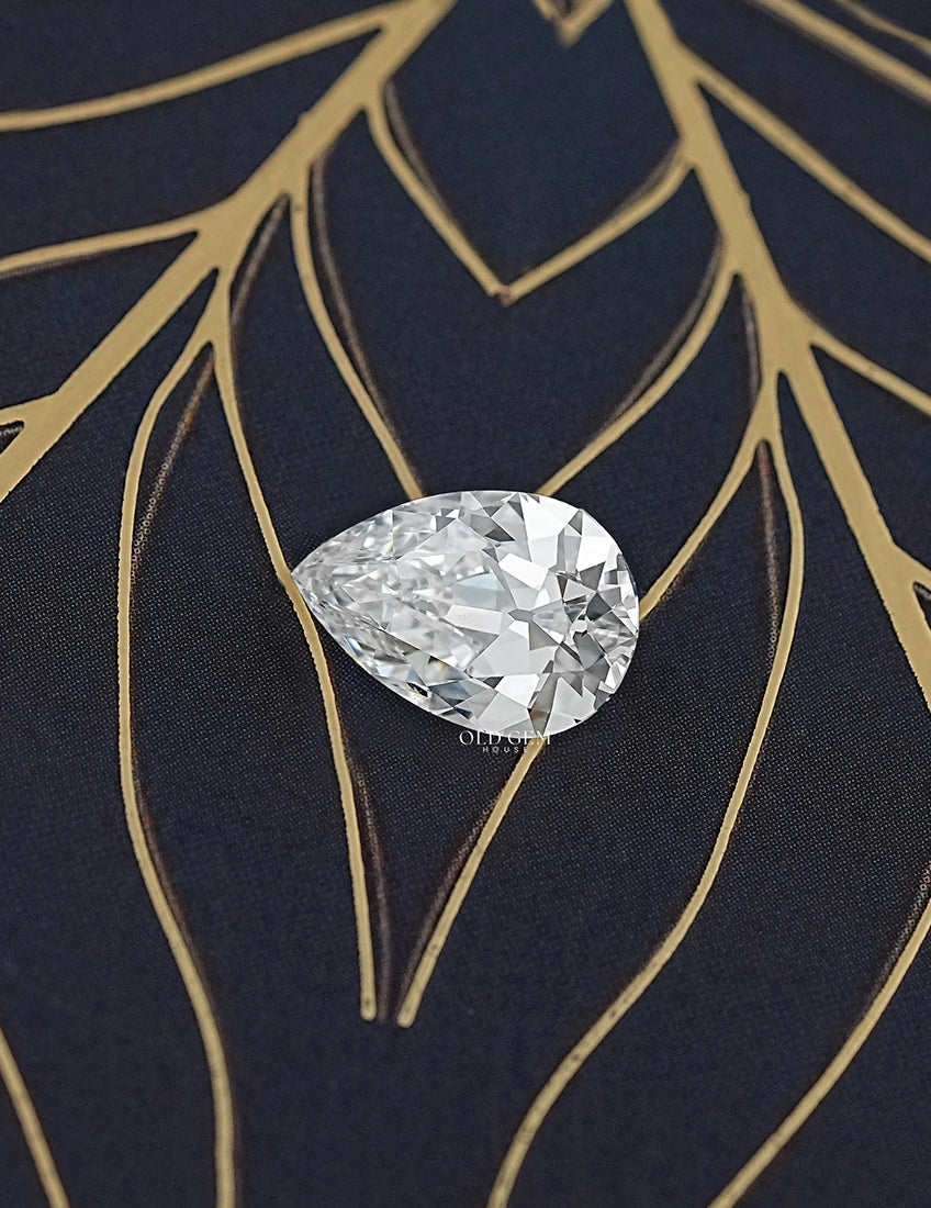 3.53 Carat Old Mine Pear Loose Lab Diamond Lab Grown Diamond