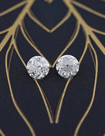 Traditional OEC Round Lab Diamond Matching Pair