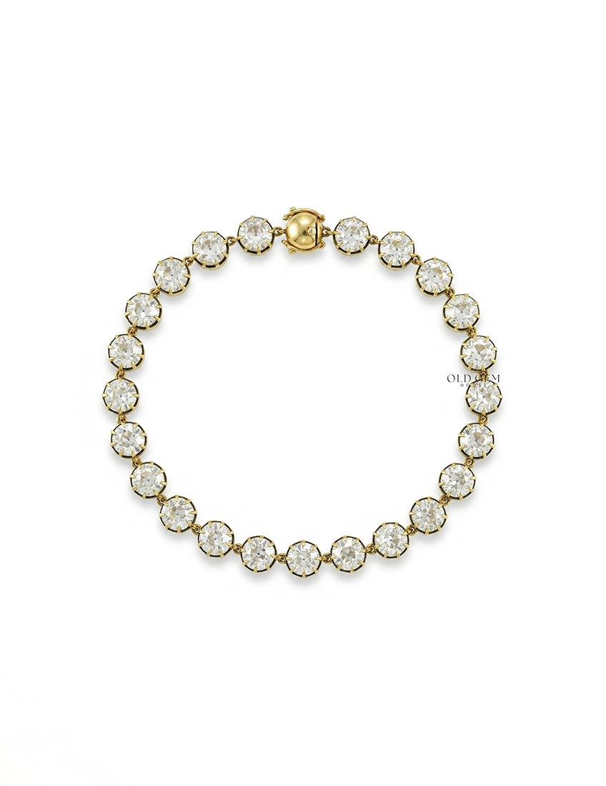 Old European Cut Diamond Tennis Bracelet Bracelet