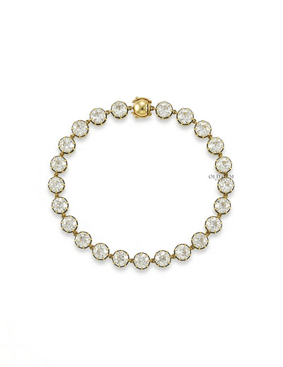 Old European Cut Diamond Tennis Bracelet