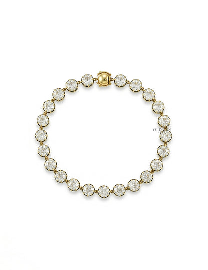 Old European Cut Diamond Tennis Bracelet Bracelet