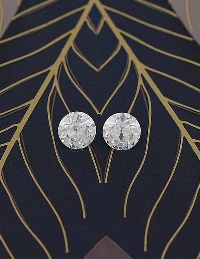 Old European Round Lab Diamond Matching Pair