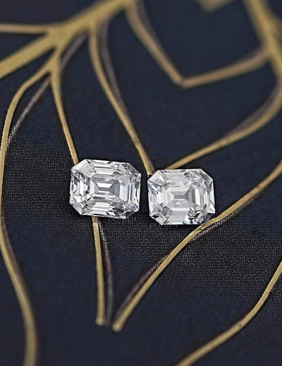 Old Mine Asscher Lab Diamond Matching Pair