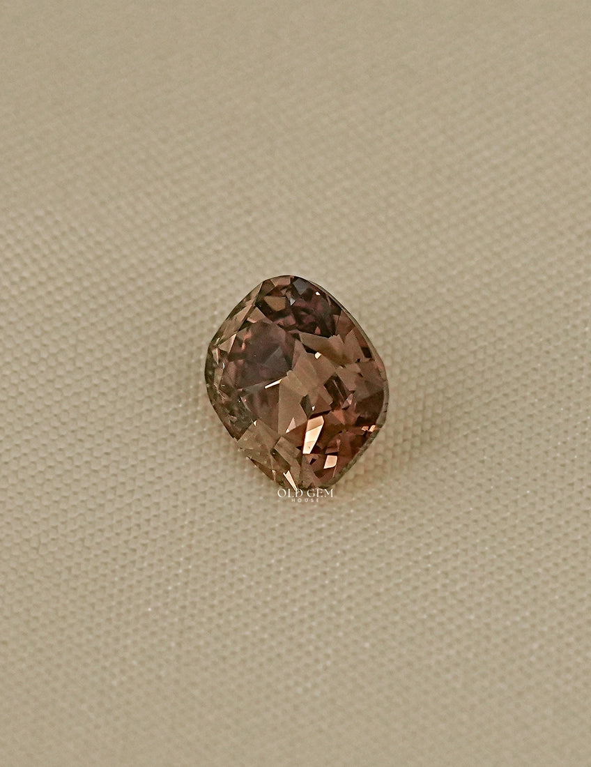 Fancy Brown Old Mine Cushion Cut Lab Grown Diamond Lab Grown Diamond