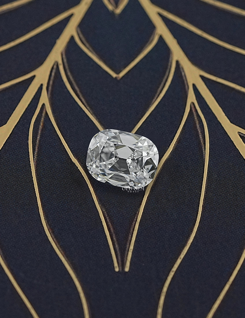 4.01 Carat Old Mine Cushion-Cut Lab Diamond Lab Grown Diamond