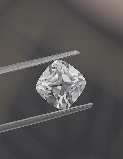 Square Old Mine Cushion Lab Diamond - 3 Carat Lab Grown Diamond