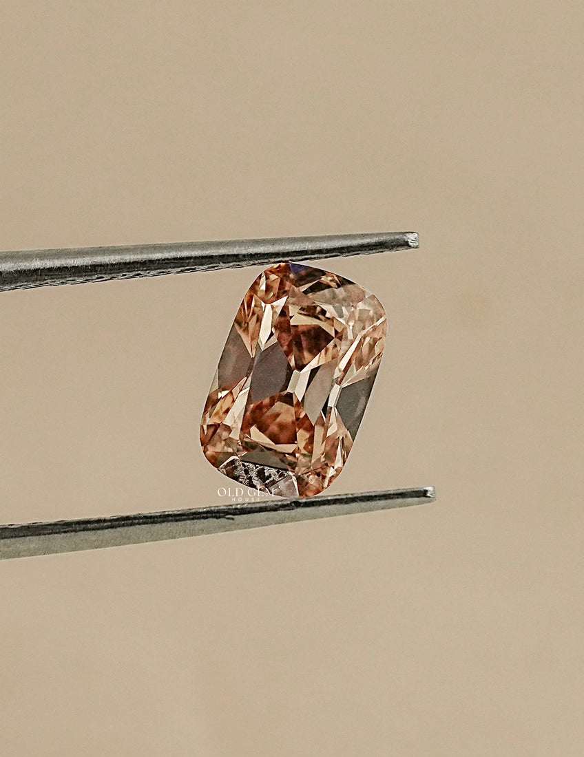 1.20 Carat Brown Old Mine Cushion Lab Loose Lab Grown Diamond