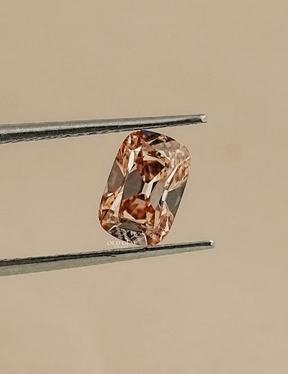 1.20 Carat Brown Old Mine Cushion Lab Loose Lab Grown Diamond