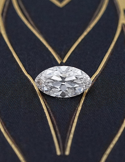 1.00 CT Old Mine Oval Cut Loose Lab Diamond