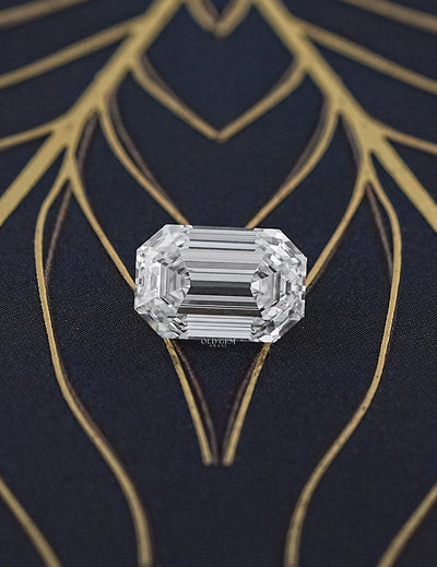 Certified Old Mine Emerald Lab Grown Diamond