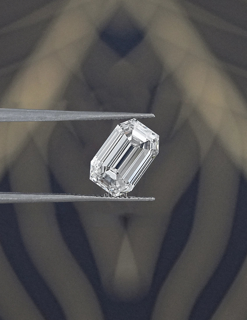 3.03 Carat Old Mine Emerald Cut Lab Diamond Lab Grown Diamond