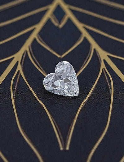 Old Mine Heart Cut Lab Grown Loose Diamond