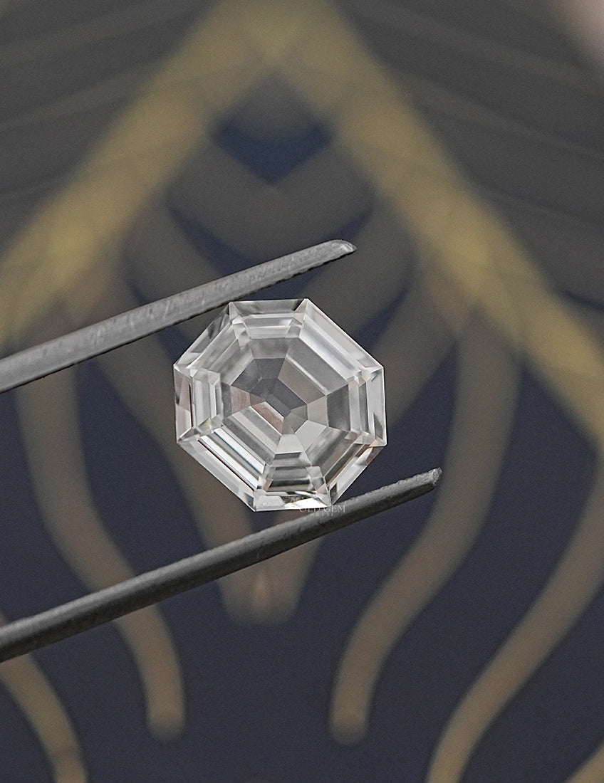 3.10 Carat Loose Old Mine Hexagon Cut Diamond Lab Grown Diamond