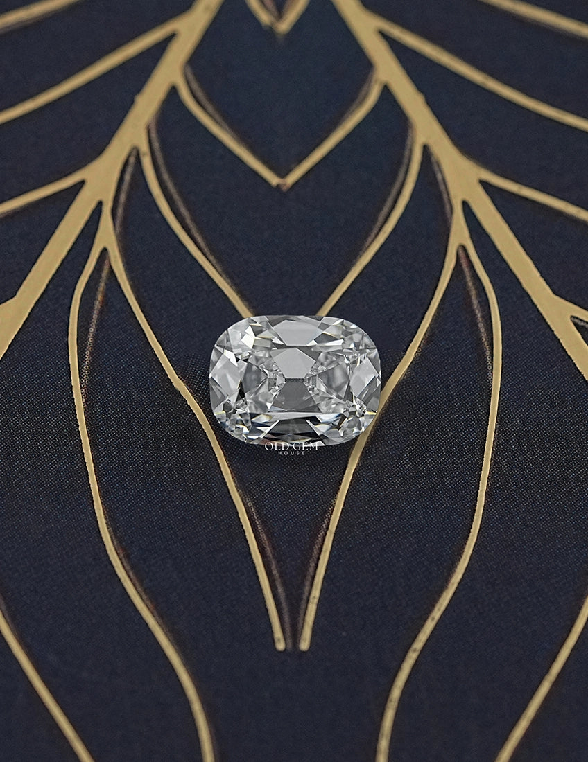 4.01 Carat Old Mine Cushion-Cut Lab Diamond Lab Grown Diamond