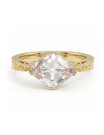 Old Mine Lozenge Cut Georgian Solitaire Ring
