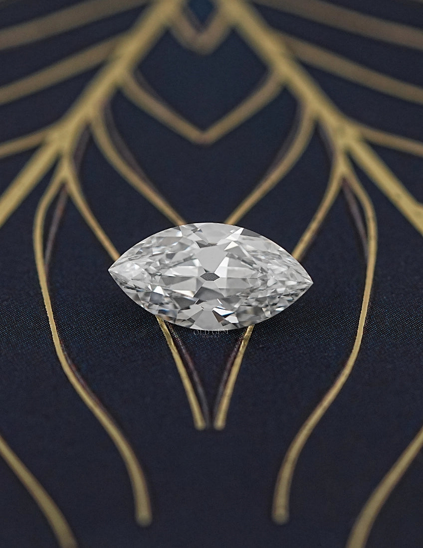 Loose Old Mine Marquise Lab Diamond - 3.20 CT Lab Grown Diamond