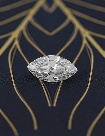 Loose Old Mine Marquise Lab Diamond - 3.20 CT