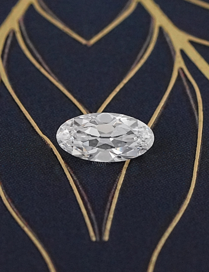 Old Mine Cut Moval Lab Diamond - 1.40 Carat Lab Grown Diamond