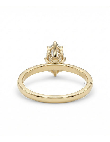 Georgian Old Mine Oval Cut Solitaire Engagement Ring Engagement Ring
