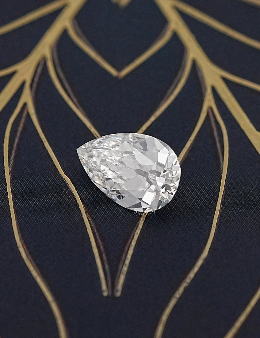 Old Mine Pear Cut Lab Grown Diamond
