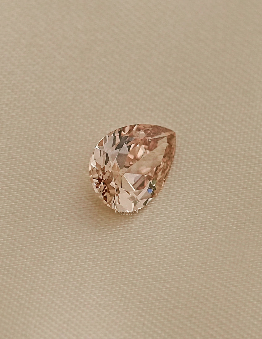 Brown Old Mine Pear Cut Lab Grown Diamond Lab Grown Diamond
