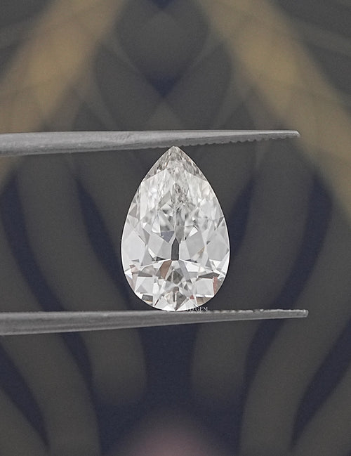3 Carat Old Mine Pear Lab Grown Diamond Loose
