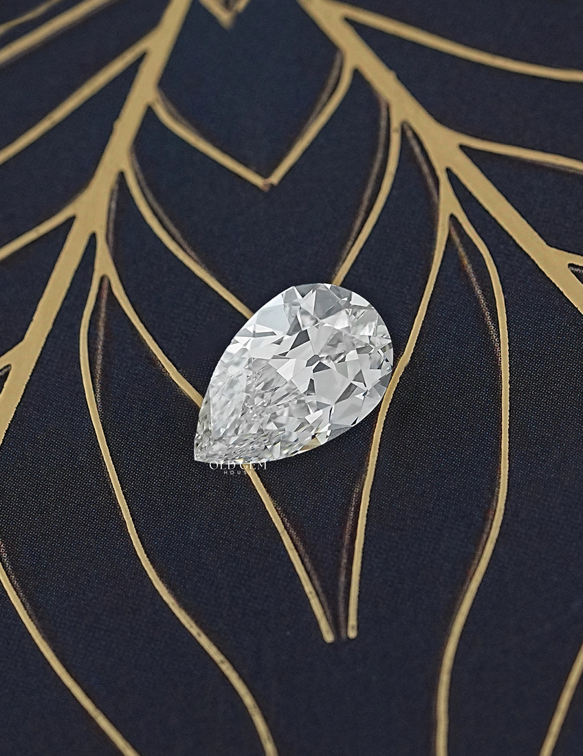 3.53 Carat Old Mine Pear Loose Lab Diamond Lab Grown Diamond