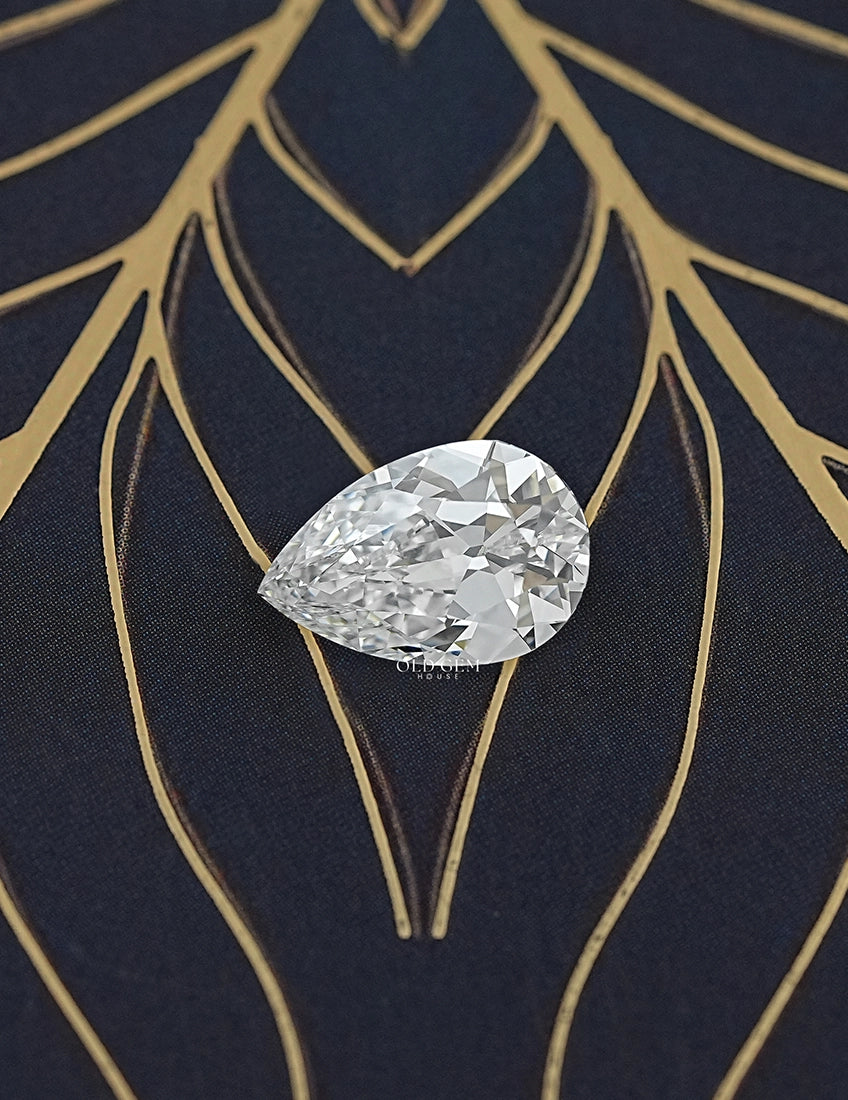 3.53 Carat Old Mine Pear Loose Lab Diamond