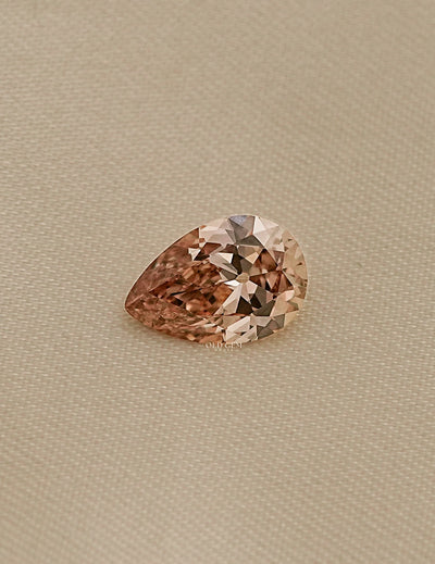 Brown Old Mine Pear Cut Lab Grown Diamond