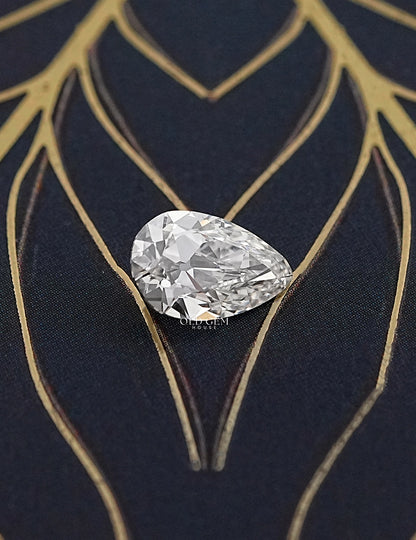 Loose Old Mine Pear Lab Grown Diamond-IJ/VS Lab Grown Diamond