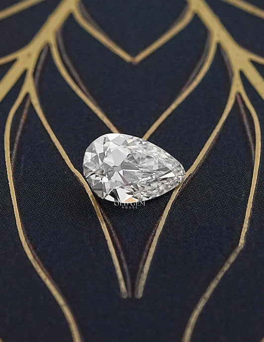 Loose Old Mine Pear Lab Grown Diamond-IJ/VS Lab Grown Diamond