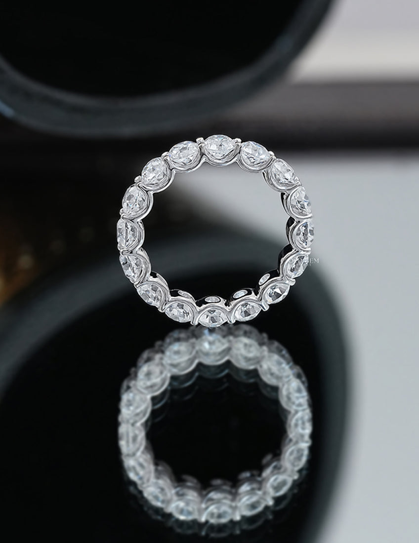 Old European Cut Eternity Band Wedding Band