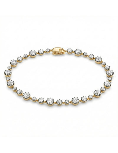 Old European Round Diamond Tennis Bracelet