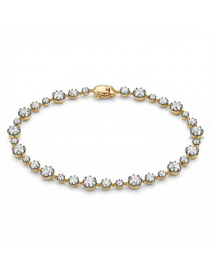 Old European Round Diamond Tennis Bracelet Bracelet