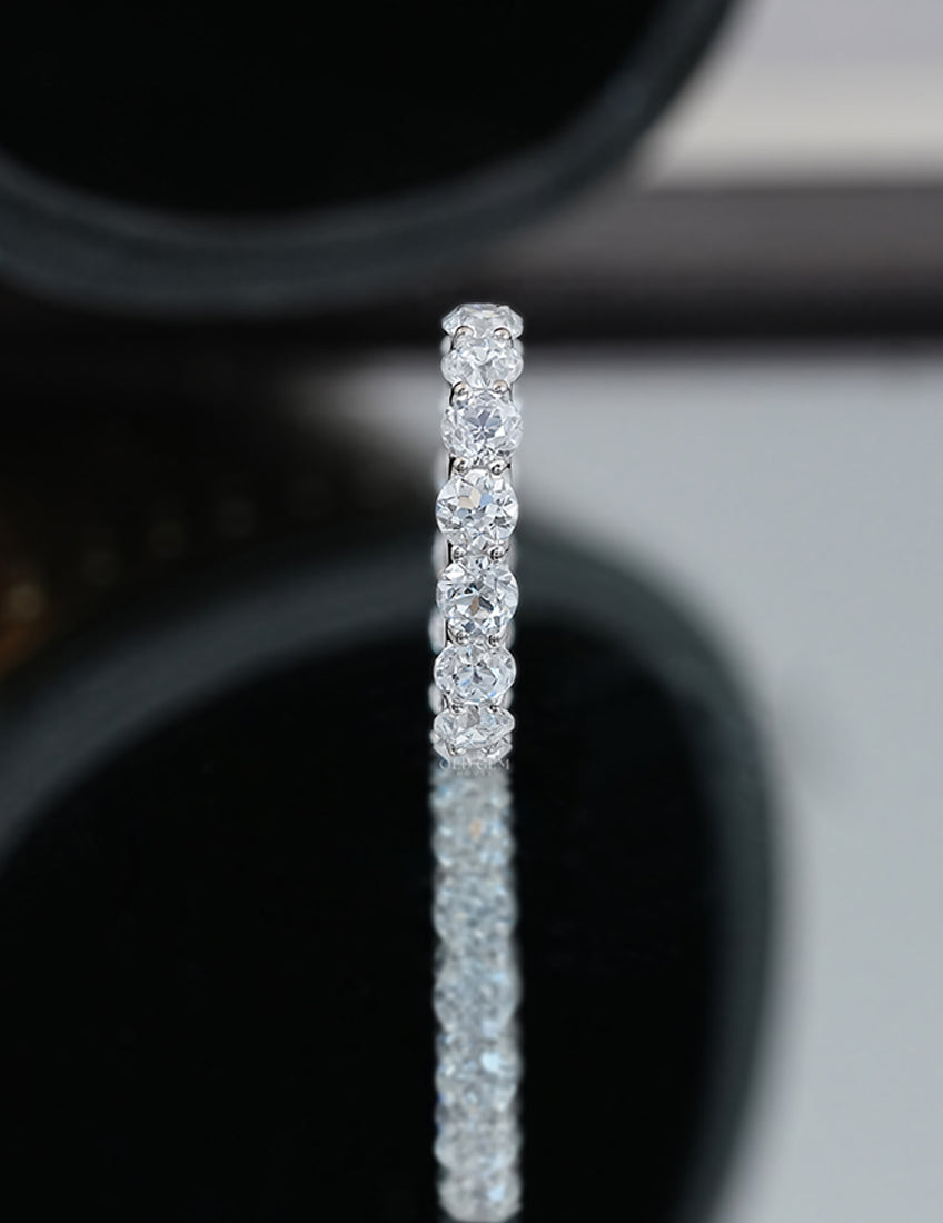 Old European Cut Eternity Band Wedding Band