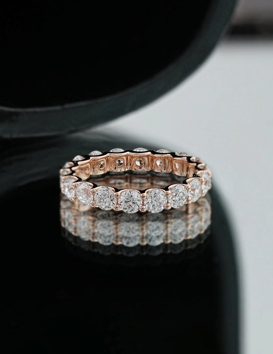 Old European Round Eternity Band Wedding Band