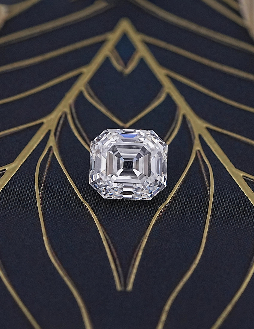 Old Mine Asscher Lab Diamond -- 6.15 Ct Lab Grown Diamond