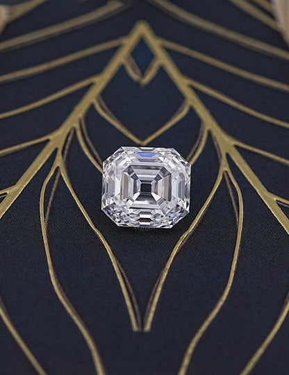 Old Mine Asscher Lab Diamond -- 6.15 Ct Lab Grown Diamond