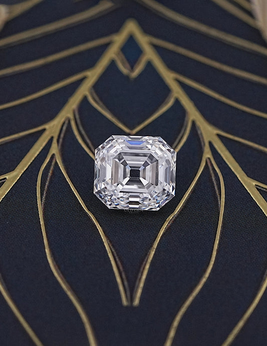 Old Mine Asscher Lab Diamond -- 6.15 Ct Lab Grown Diamond