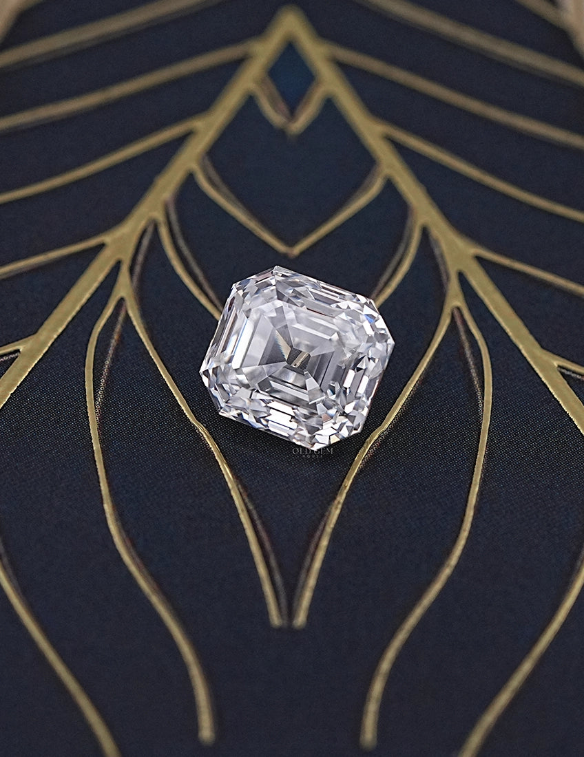 Old Mine Asscher Lab Diamond -- 6.15 Ct Lab Grown Diamond