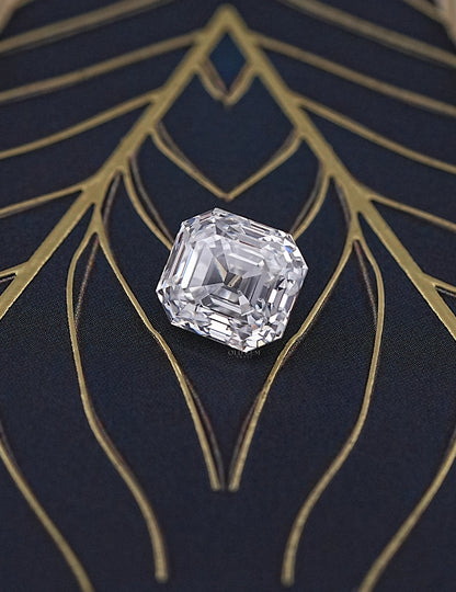 Old Mine Asscher Lab Diamond -- 6.15 Ct Lab Grown Diamond