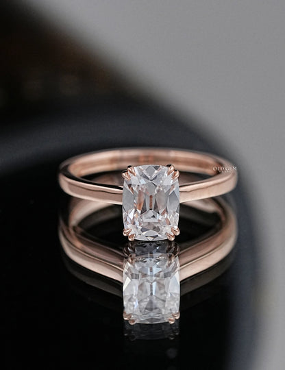 Old Mine Cushion Cut Ring Engagement Ring