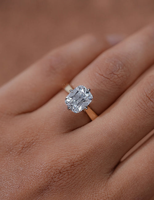 Old Mine Cushion Cut Solitaire Ring Georgian Era