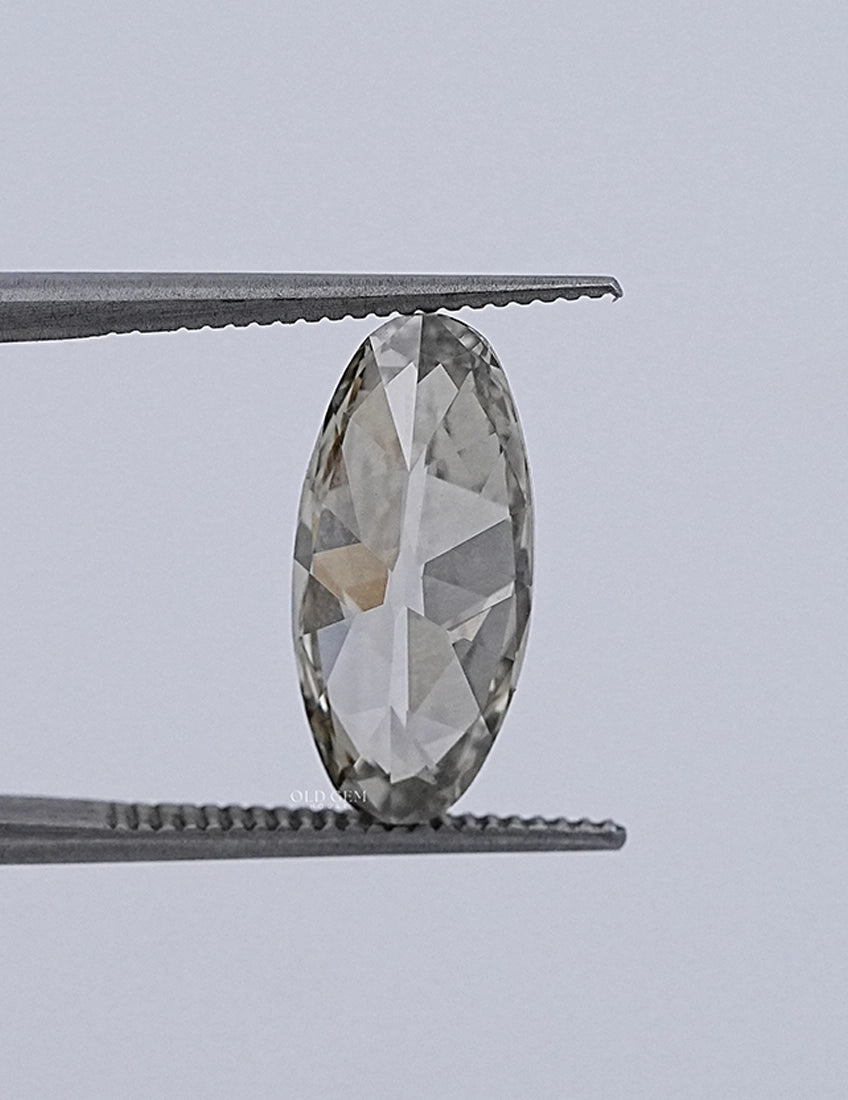 Old Mine Gray Moval Lab Diamond Lab Grown Diamond