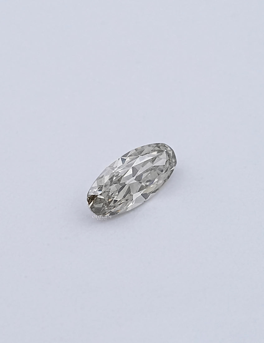 Old Mine Gray Moval Lab Diamond Lab Grown Diamond