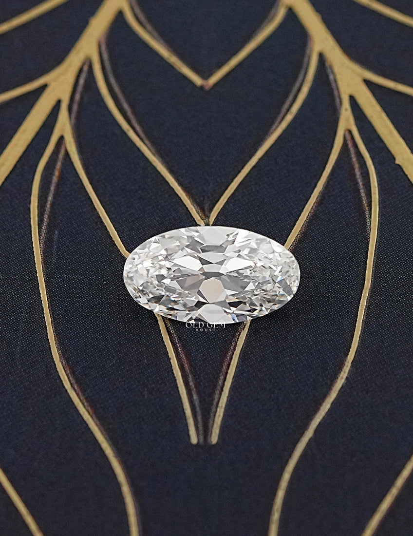 Old Mine Moval Cut Lab Grown Diamond Lab Grown Diamond