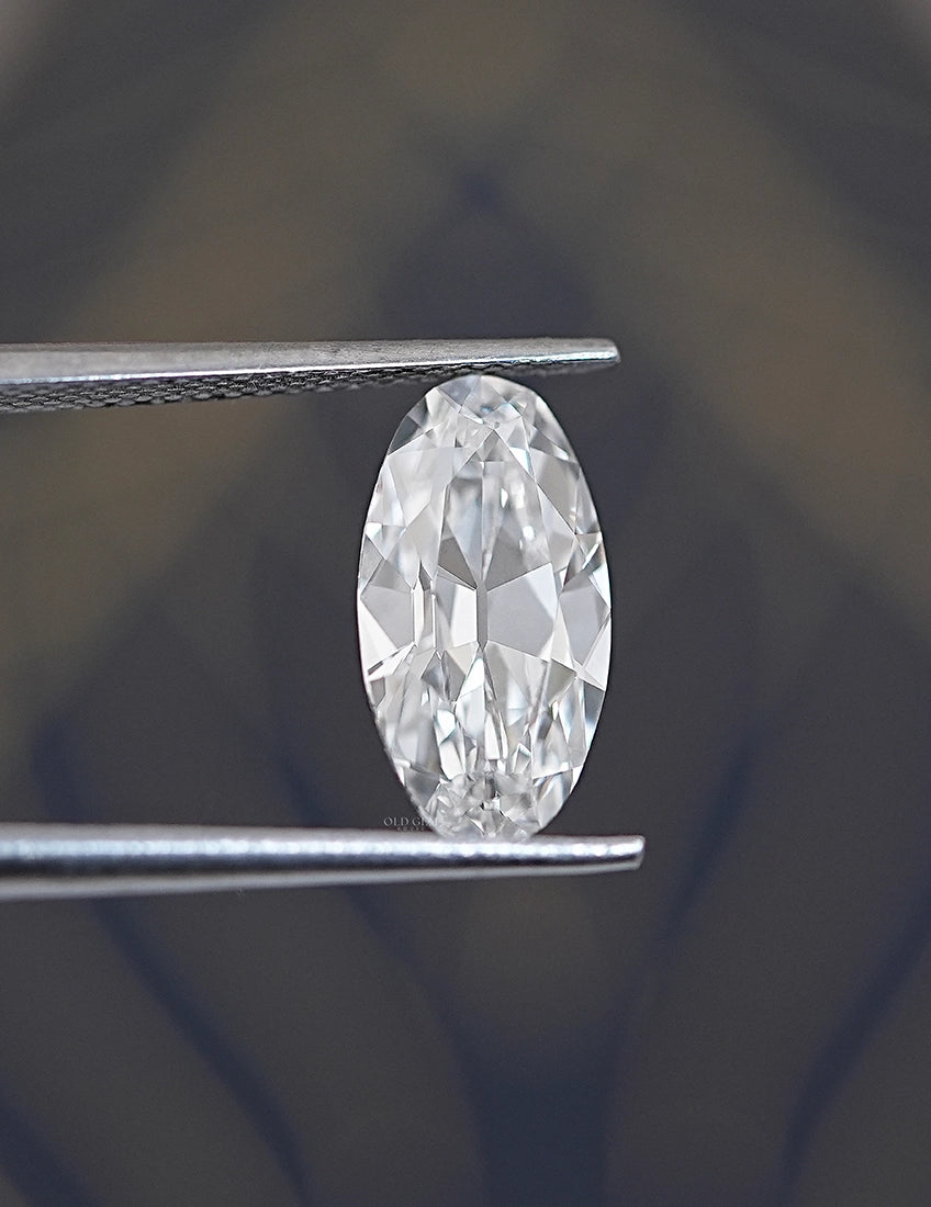 Old Mine Moval Cut Lab Grown Diamond Lab Grown Diamond