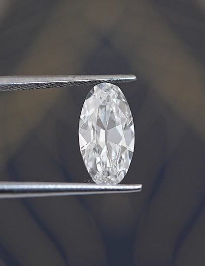 Old Mine Moval Cut Lab Grown Diamond Lab Grown Diamond